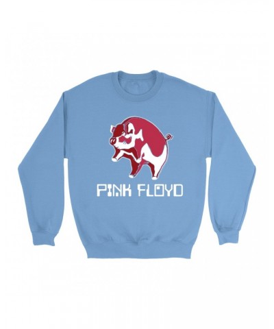 Pink Floyd Bright Colored Sweatshirt | Animals '77 Reissue Design Sweatshirt $15.03 Sweatshirts