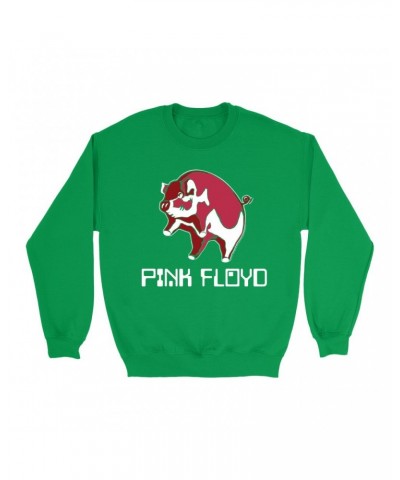 Pink Floyd Bright Colored Sweatshirt | Animals '77 Reissue Design Sweatshirt $15.03 Sweatshirts