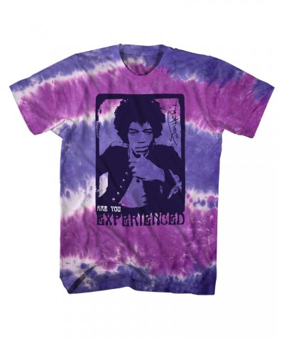 Jimi Hendrix T-Shirt | Are You Experienced Purple Tie Dye Shirt $8.97 Shirts