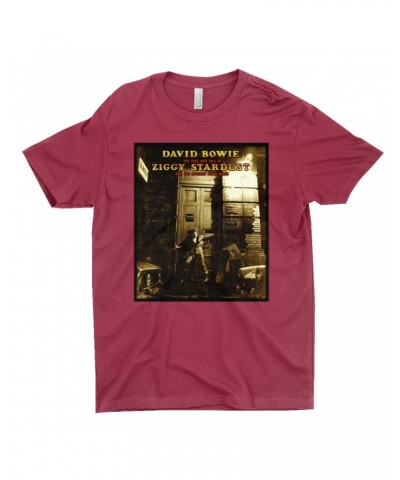 David Bowie T-Shirt | The Rise And Fall Of Ziggy Stardust And The Spiders From Mars Alternate Album Cover Shirt $9.48 Shirts