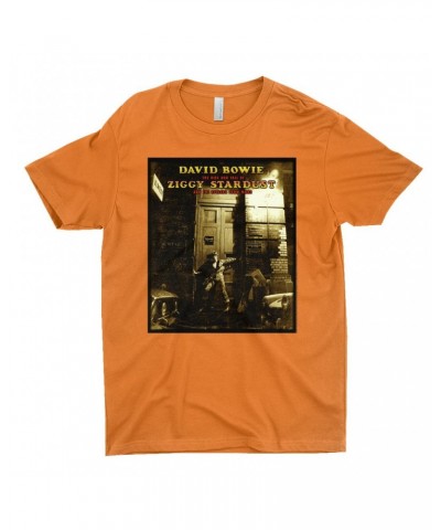 David Bowie T-Shirt | The Rise And Fall Of Ziggy Stardust And The Spiders From Mars Alternate Album Cover Shirt $9.48 Shirts