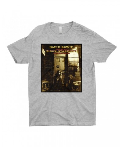 David Bowie T-Shirt | The Rise And Fall Of Ziggy Stardust And The Spiders From Mars Alternate Album Cover Shirt $9.48 Shirts