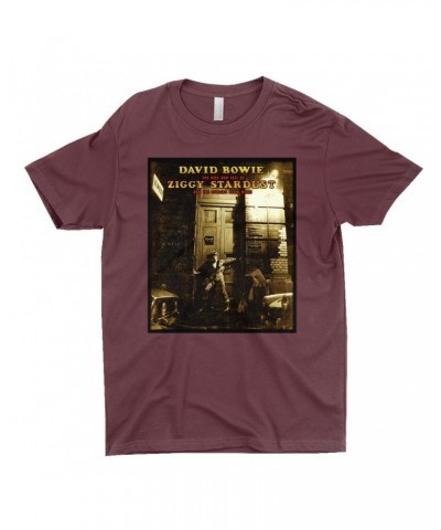 David Bowie T-Shirt | The Rise And Fall Of Ziggy Stardust And The Spiders From Mars Alternate Album Cover Shirt $9.48 Shirts