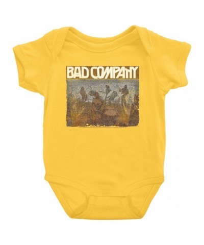 Bad Company Baby Short Sleeve Bodysuit | Swan Song Tour 2016 Distressed Bodysuit $7.58 Kids