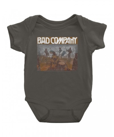 Bad Company Baby Short Sleeve Bodysuit | Swan Song Tour 2016 Distressed Bodysuit $7.58 Kids