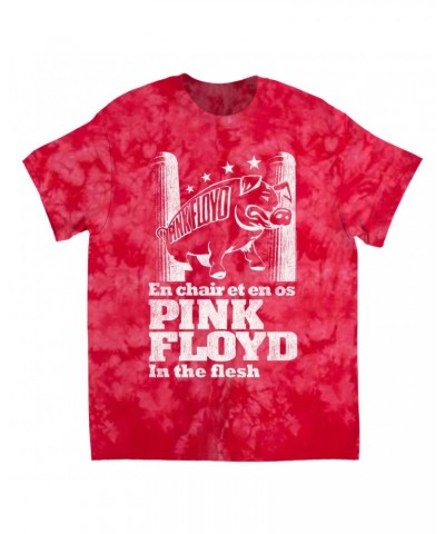 Pink Floyd T-Shirt | In The Flesh Concert en Français Design Tie Dye Shirt $12.94 Shirts