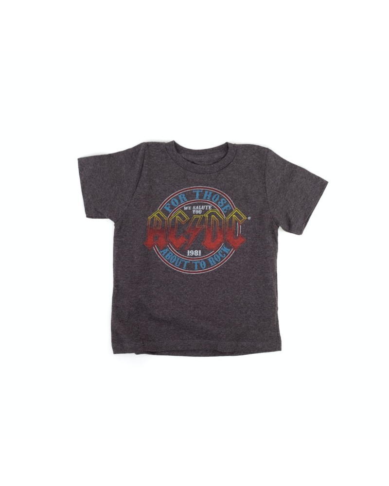 AC/DC For Those About to Rock Grey Kids T-shirt $3.57 Kids