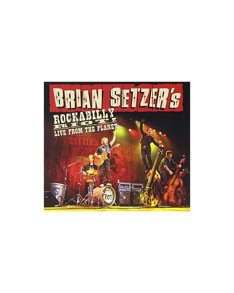 Brian Setzer ROCKABILLY RIOT! LIVE FROM THE PLANET CD $11.07 CD