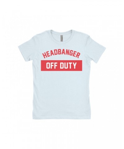 Music Life - Headbanger Music Life Ladies' Boyfriend T-Shirt | Headbanger Off Duty Music Life Shirt $8.73 Shirts