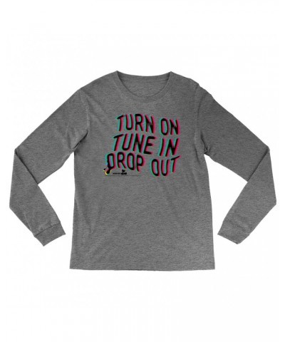 Woodstock Heather Long Sleeve Shirt | Turn On Tune In Drop Out Shirt $10.18 Shirts