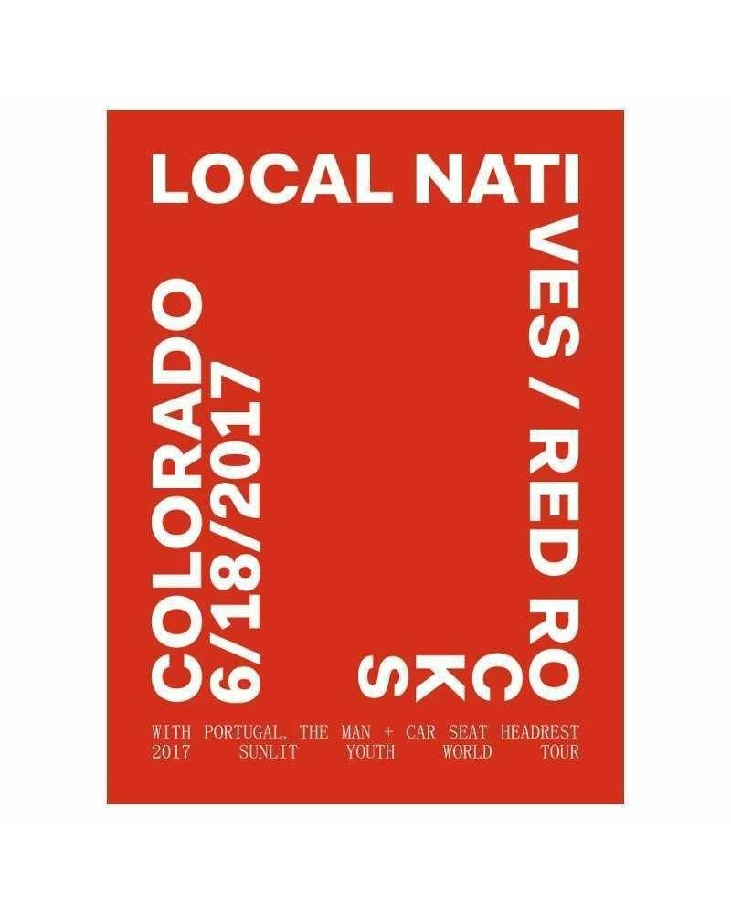Local Natives RED ROCKS POSTER $2.30 Decor